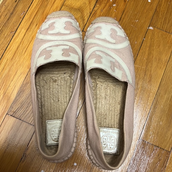 Tory Burch blush pink woven bottom espadrille - Picture 2 of 3